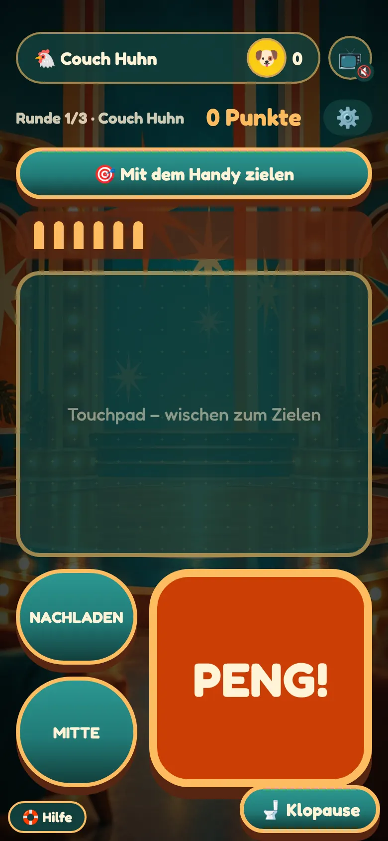 So sieht Couch Huhn auf dem Handy aus