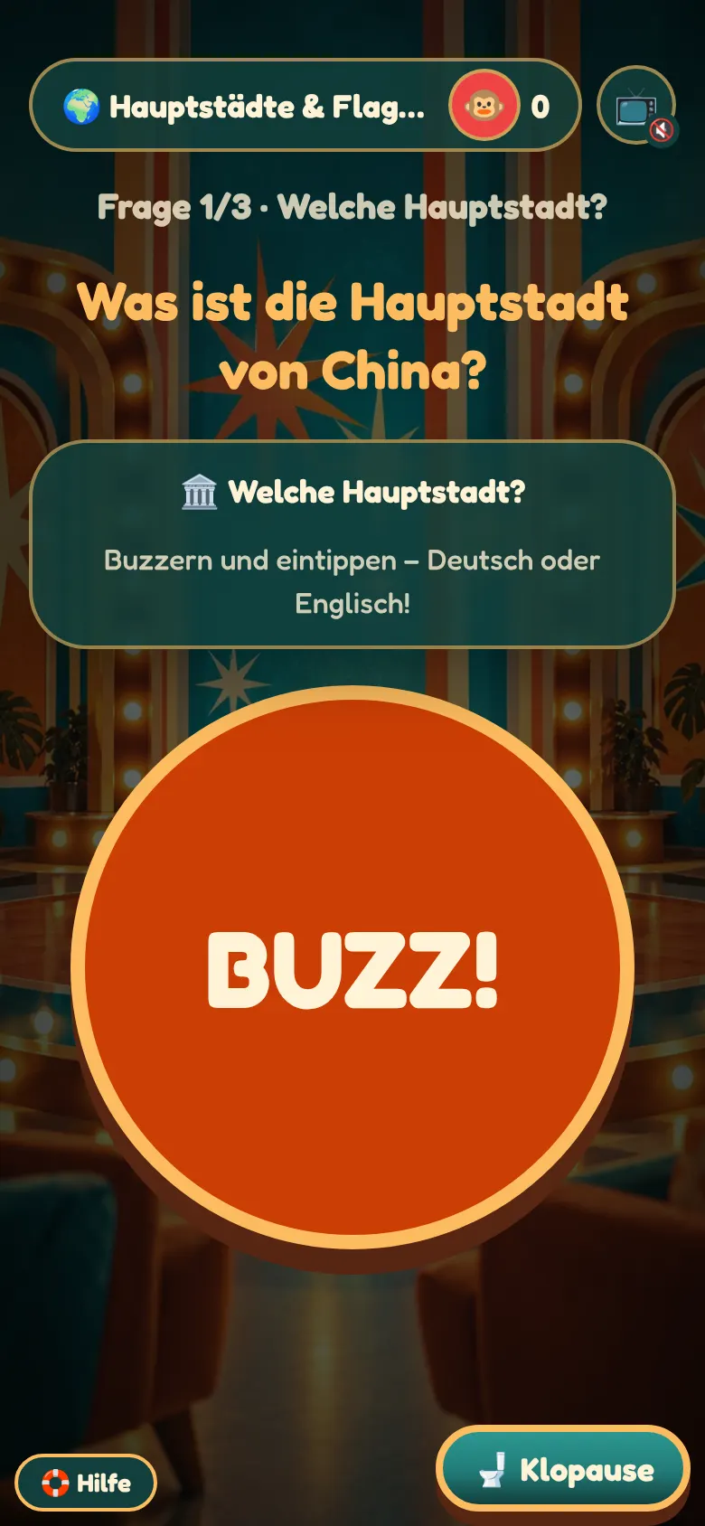 So sieht Hauptstädte & Flaggen auf dem Handy aus