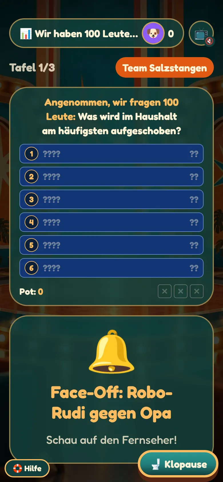 So sieht Wir haben 100 Leute gefragt auf dem Handy aus