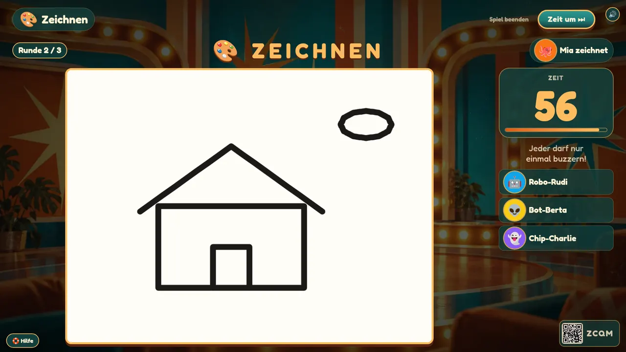 So sieht Zeichnen auf dem Fernseher aus